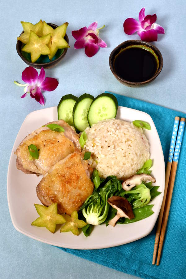Hainanese Inspired Chicken Rice | WednesdayNightCafe.com