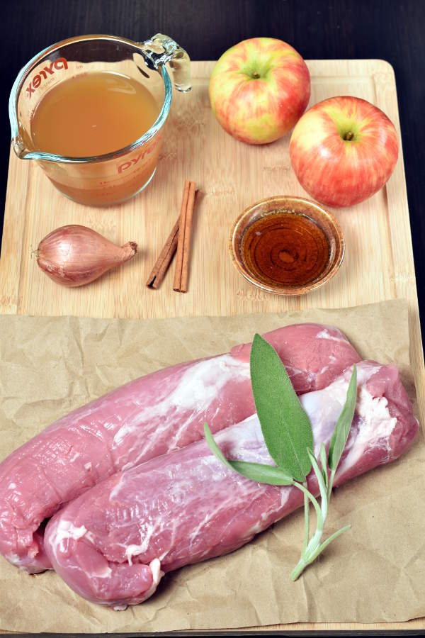 Pork Tenderloin with Apple Cider Pan Sauce | WednesdayNightCafe.com