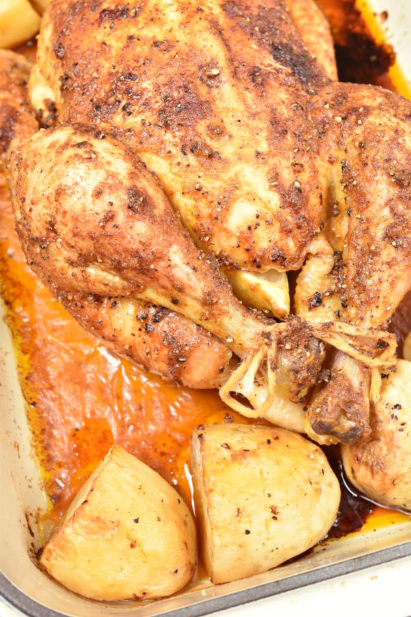 Slow Roast Chicken| WednesdayNightCafe.com