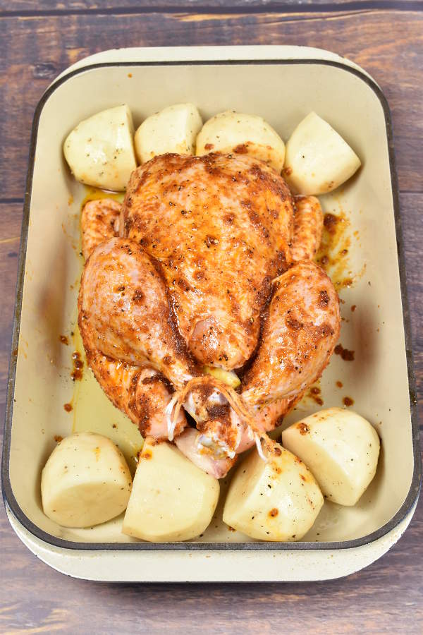 Slow Roast Chicken| WednesdayNightCafe.com