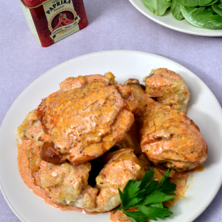 Chicken Paprikash with Dumplings | WednesdayNightCafe.com