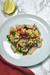 Sautéed Calamari Corn Salad| WednesdayNightCafe.com